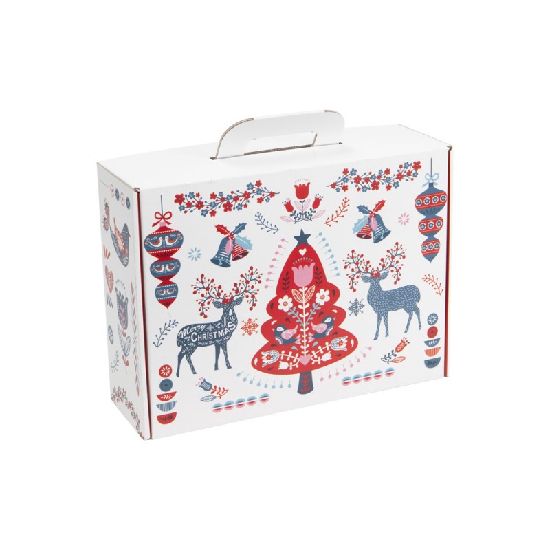 Valisette rectangulaire carton Scandinave 25x19x10