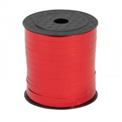 Bobine de bolduc miroir rouge 7mm x 200 m