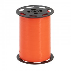 Bobine de bolduc lisse mandarine 10mm x 250 m