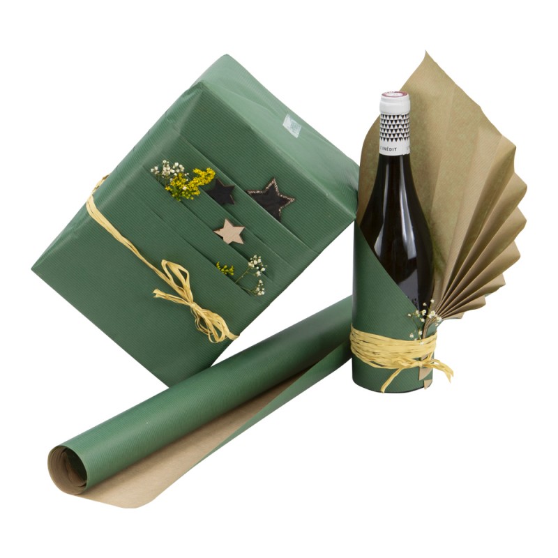 Papier Cadeau Kraft - La Souris Verte