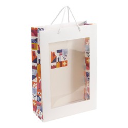 Sac 3 bouteilles rectangulaire carton Escapade 24x10x35