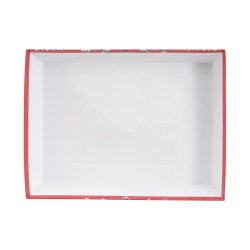 Corbeille carton rectangulaire Scandinave 36x27x7