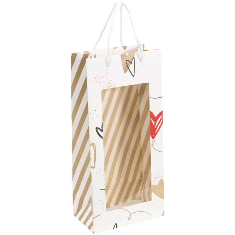 Sac-bouteilles carton Inconditionnelle 16,5x10x35