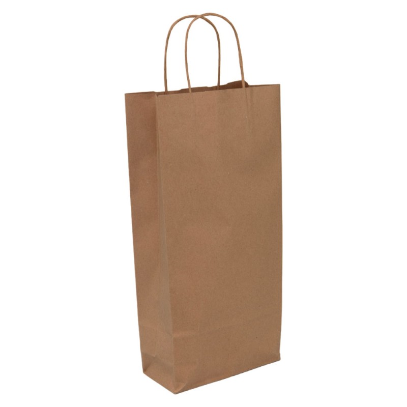 Sac kraft 2 bouteilles