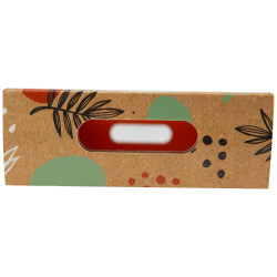 Cagette Carton Rectangulaire Orange Canyon 32,5x20x7cm