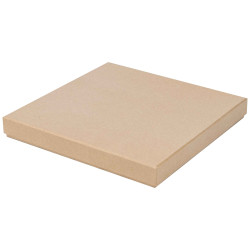 Boite Kraft Carree Chocolat Douceur 26,5x26,5x3,5 cm