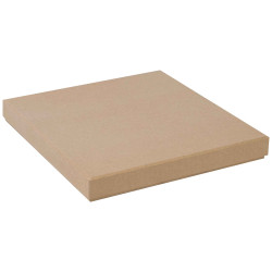 Boite Kraft Carree Chocolat Douceur 26,5x26,5x3,5 cm