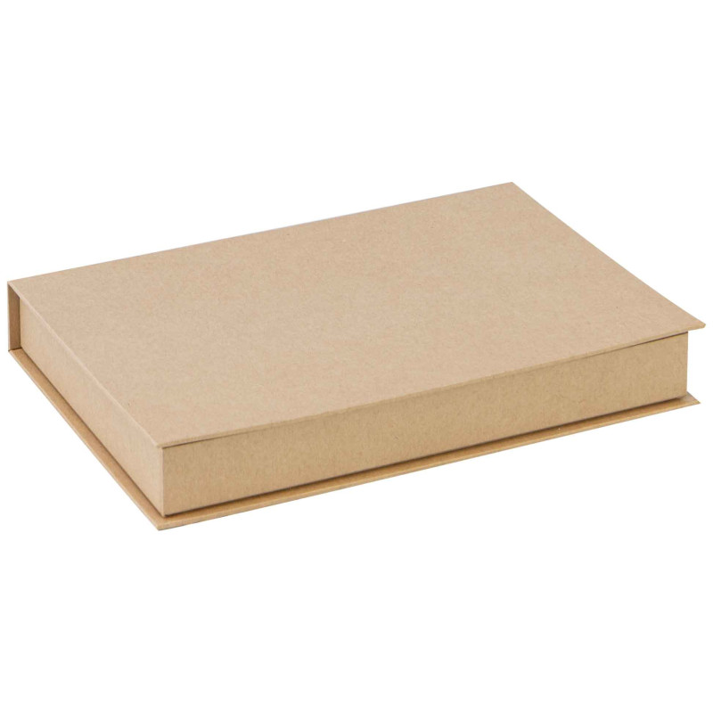 Boite Kraft Rectangulaire Chocolat Douceur 22x15x3 cm