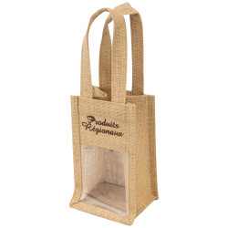 Sac jute naturel a fenetre Produits regionaux 10x10x18cm