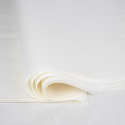 Rame de 240 feuilles de  papier de soie blanc 75x50cm