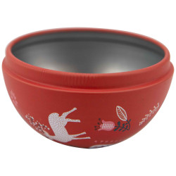 Boule Noel Metal Rouge Scandinave diam. 6,3cm