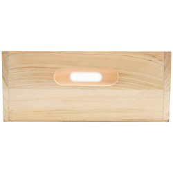 Corbeille Bois Rectangulaire Scandinave 33x21x8,5cm