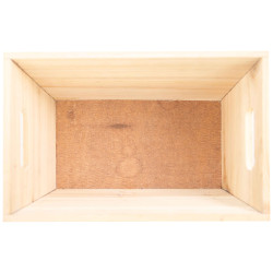 Corbeille Bois Rectangulaire Degustez 28x18x11 cm