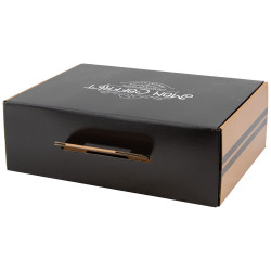 Valisette carton FSC noir Mon coffret degustation 36,5x27x12