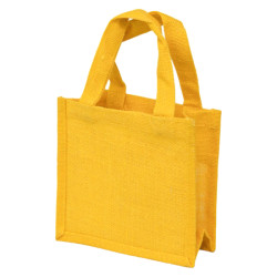 Sac jute jaune double PVC