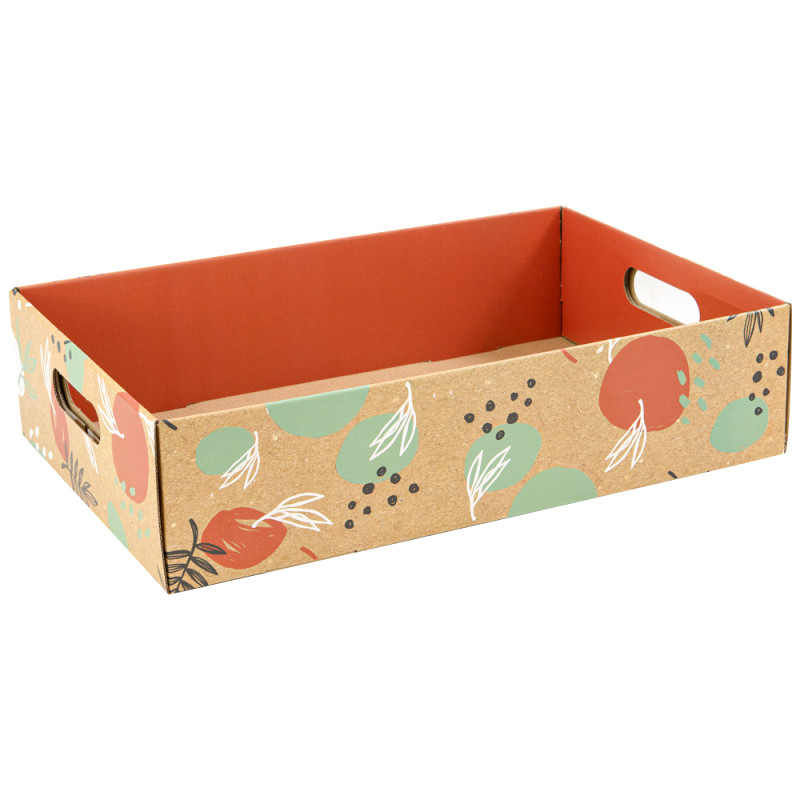 Cagette Carton Rectangulaire Orange Canyon 39x26.5x9.5cm