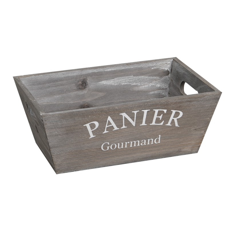 Corbeille bois gris Panier Gourmand