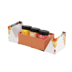 Boite double ouverture carton Color 16,2x9,7x6