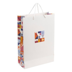 Sac-bouteilles rectangulaire carton Escapade 24x10x35