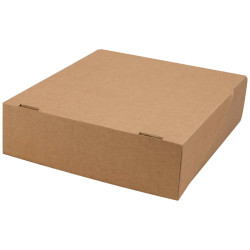 Coffret 3 bouteilles carton rectangulaire Kraft 28,5x35x9cm