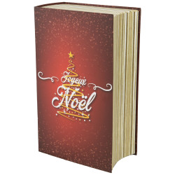 Coffret livre en carton decor Noel