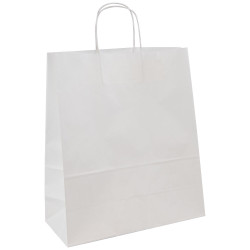 Sac papier kraft blanc 34x14x39.5