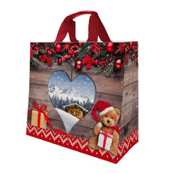 Sac reutilisable polypropylene Noel 43x20x38 cm