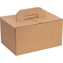 Boite carton kraft avec anse Contenance 5Kg