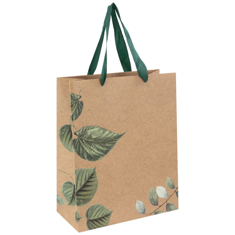 Sac carton rectangulaire marron 36x12x32 cm Vegetale