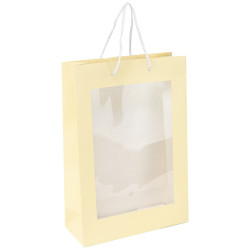 Sac carton 3 bouteilles et fenetre Fresh Beer 24x10x35cm