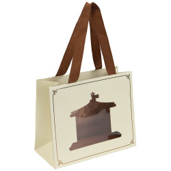 Sac Carton fenetre Rectangulaire Beige 22x10x18 cm Carrousel