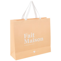 Sac carton avec fenetre rectangulaire 36x12x32cm Fait Maison