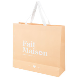 Sac carton avec fenetre rectangulaire 36x12x32cm Fait Maison