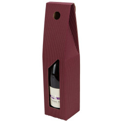 Coffret Carton Bordeaux 1btl rectang carton fenetre 9x9x38