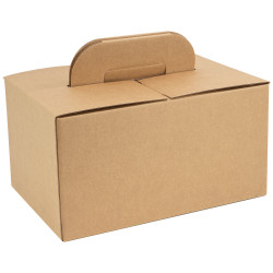 Coffret  Poignees Carton Kraft 48x33x17 cm